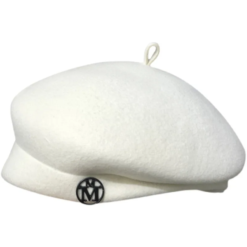 White Wool Beret for Women - C - Beret French Wool recension och pris
